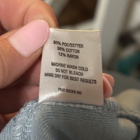 Ideal for gift-giving, Feat Womens Blue Textured Sweatshirt Size S - Picture 12 of 12